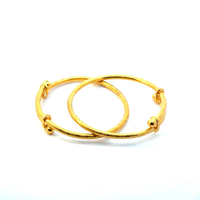 22KT Gold Baby Kadas (pair/single)