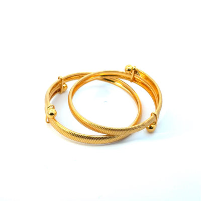 22KT Gold Baby Kadas (pair/single)