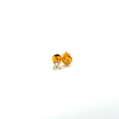 22KT Gold Studs with Cubic Zirconia