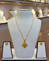 22KT Gold Pendant Set