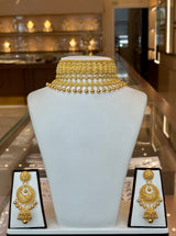 22KT Gold Choker Set