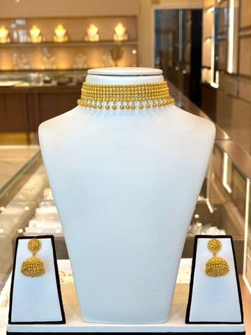22KT Gold Choker Set