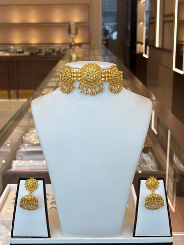 22KT Gold Choker Set