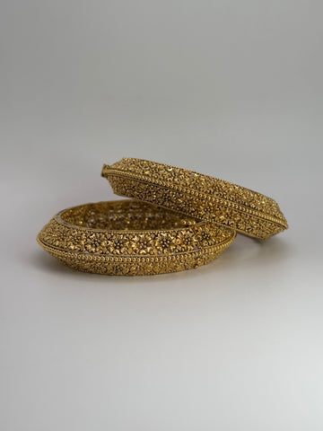 22KT Antique Gold Kangans