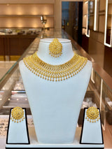 22KT Gold Collar Set with Tikka