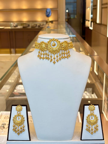 22KT Gold Choker Set