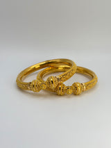 22KT Gold Kangans (sz 2.5)