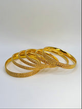 22KT Gold 6-piece Bangle Set (sz 2.7)