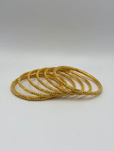 22KT Gold 6-piece Bangle Set (sz 2.3)