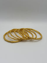 22KT Gold 6-piece Bangle Set (sz 2.2)