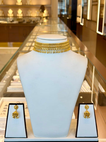 22KT Gold Choker Set