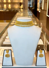 22KT Gold Choker Set