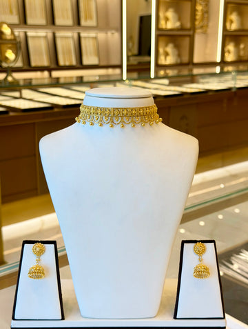 22KT Gold Choker Set