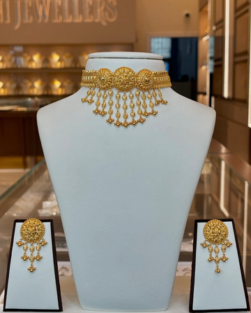 22KT Gold Choker Set