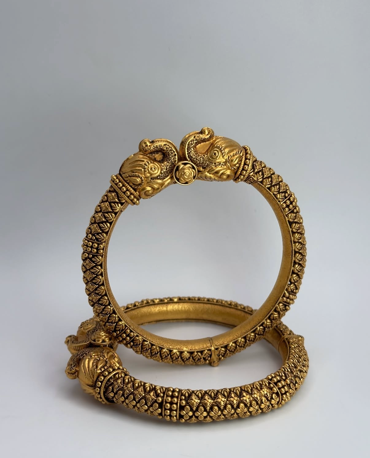 22KT Antique Gold Kangans (sz 2.5)