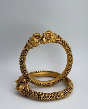 22KT Antique Gold Kangans (sz 2.5)