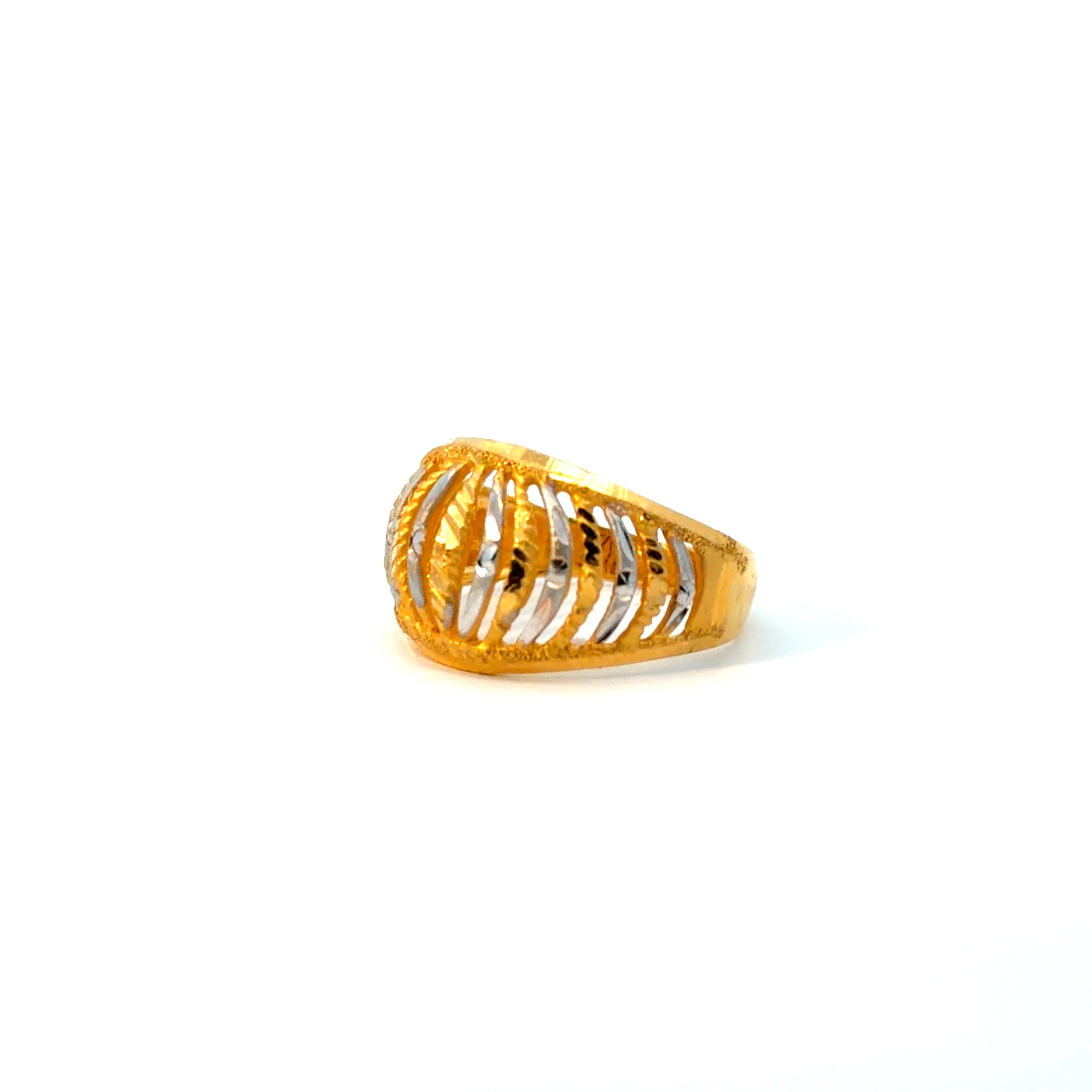 22KT Gold Two-tone Ring
