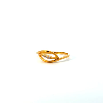 22KT Gold Ring with Cubic Zirconia