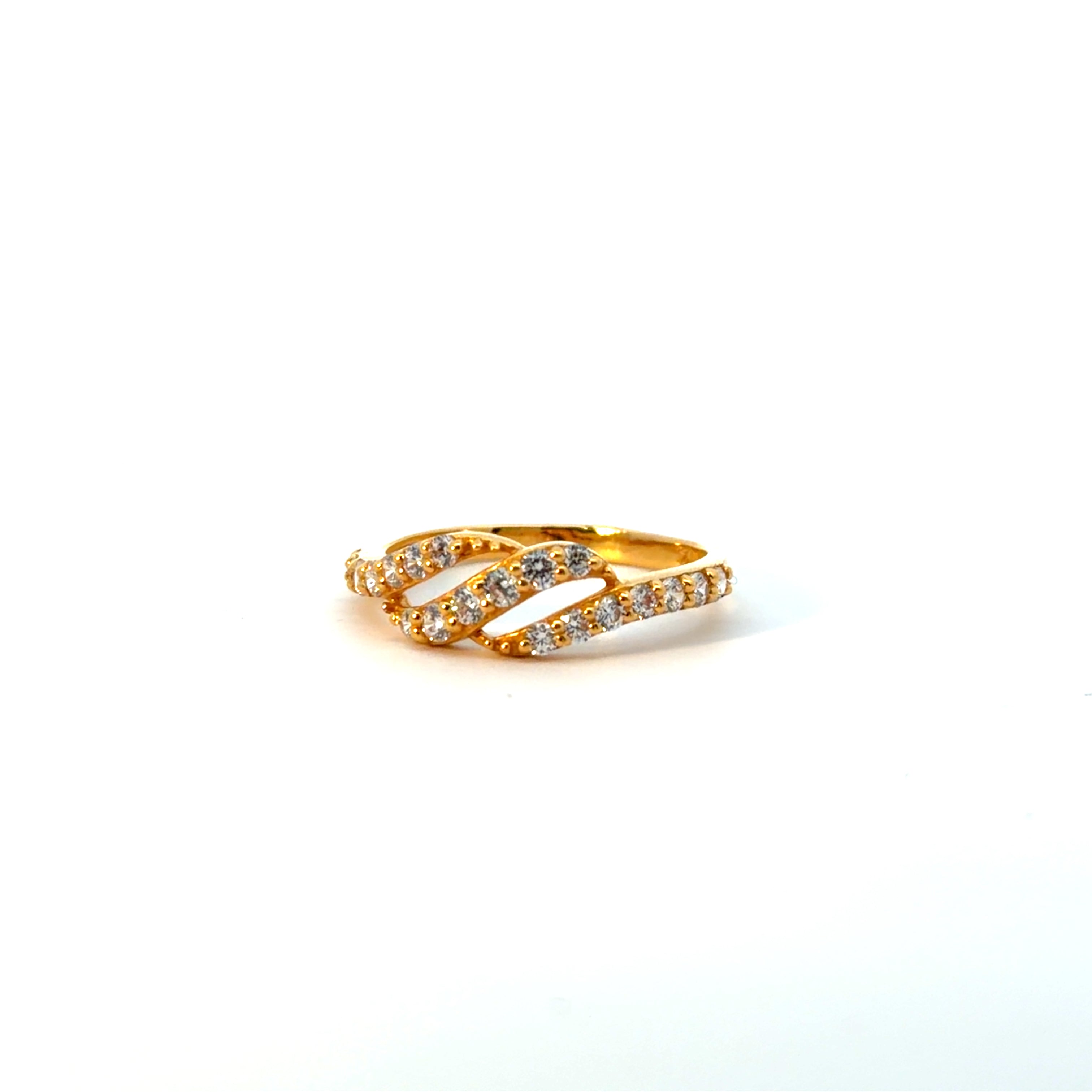 22KT Gold Ring with Cubic Zirconia