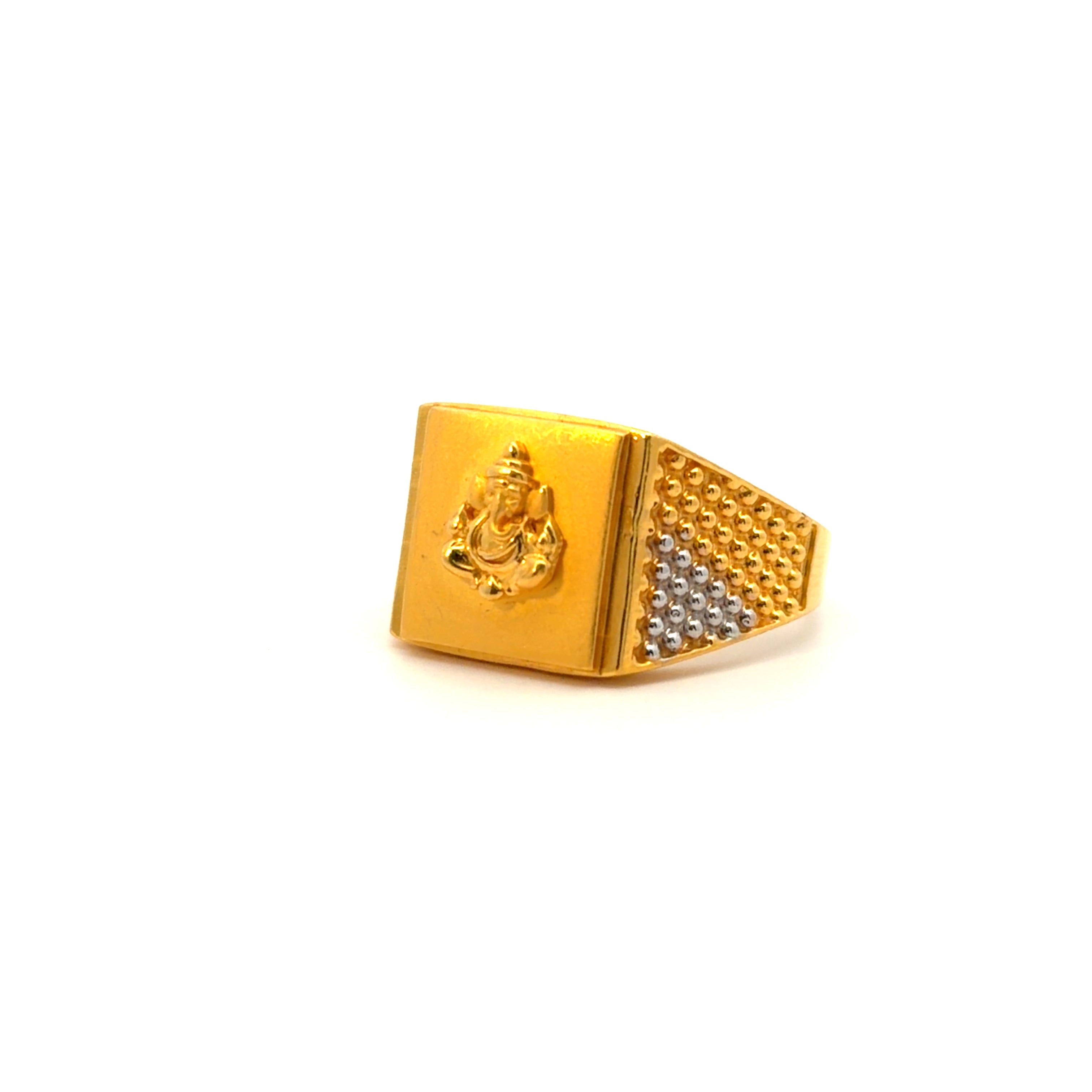 22KT Gold Two-tone Ring