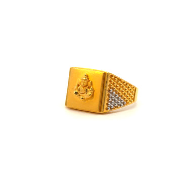 22KT Gold Two-tone Ring