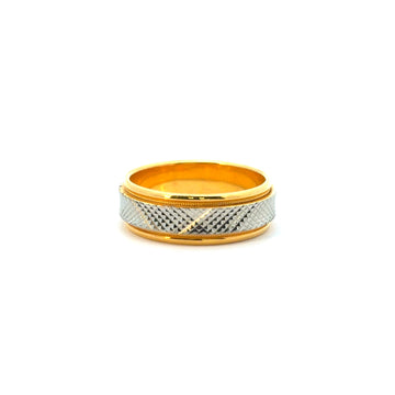 22KT Gold Two-tone Band