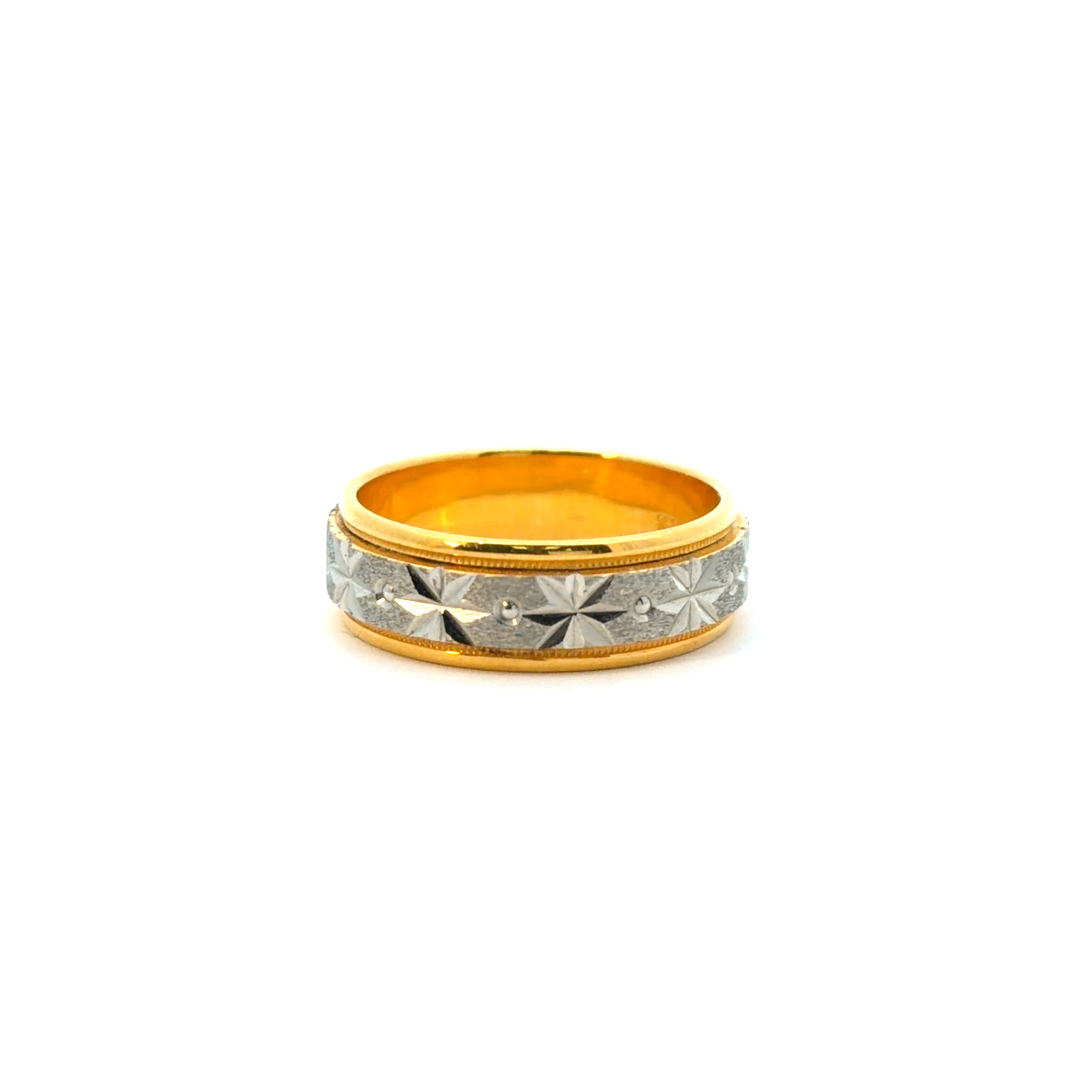 18KT Gold Two-tone Band