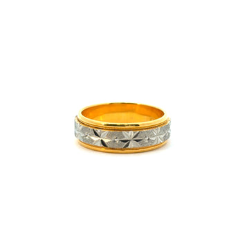 18KT Gold Two-tone Band