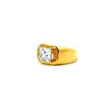 22KT Gold Ring with Cubic Zirconia