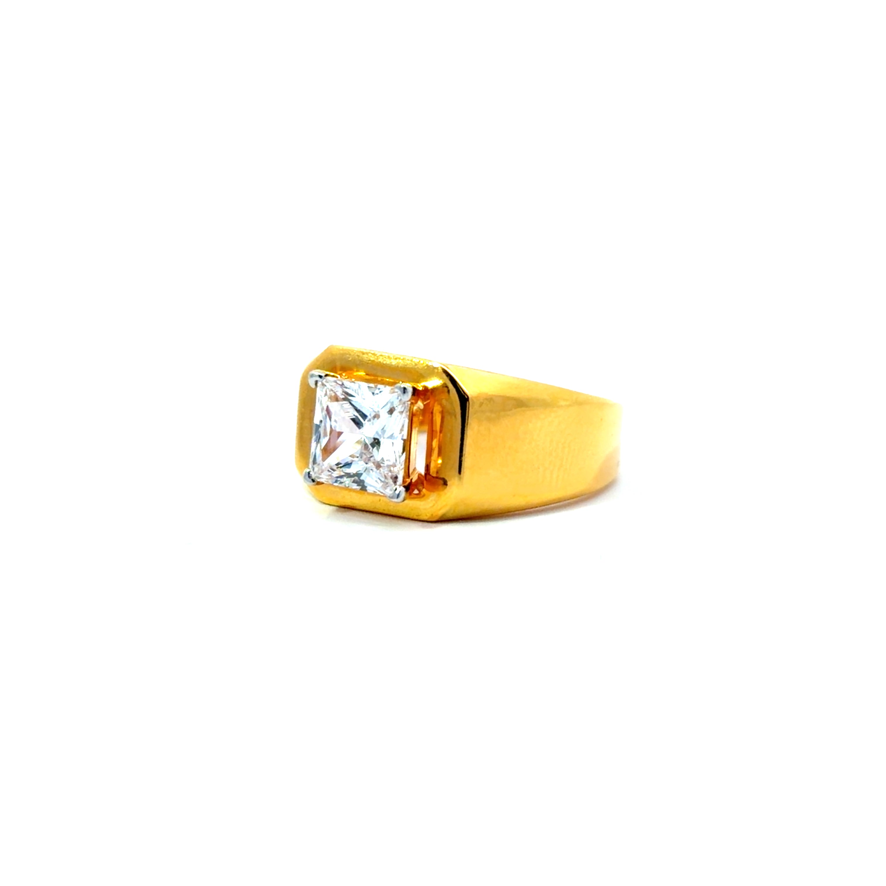 22KT Gold Ring with Cubic Zirconia