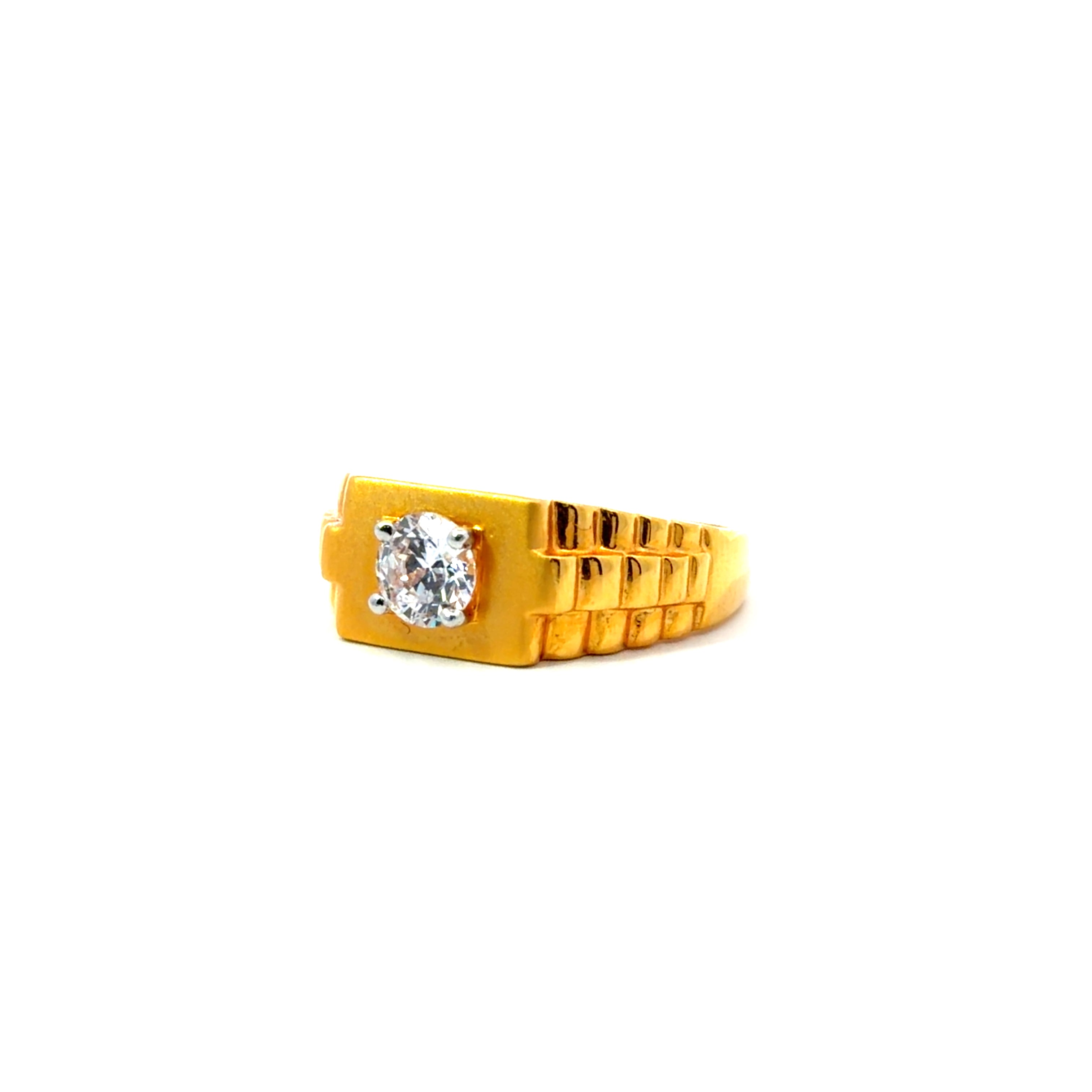 22KT Gold Ring with Cubic Zirconia