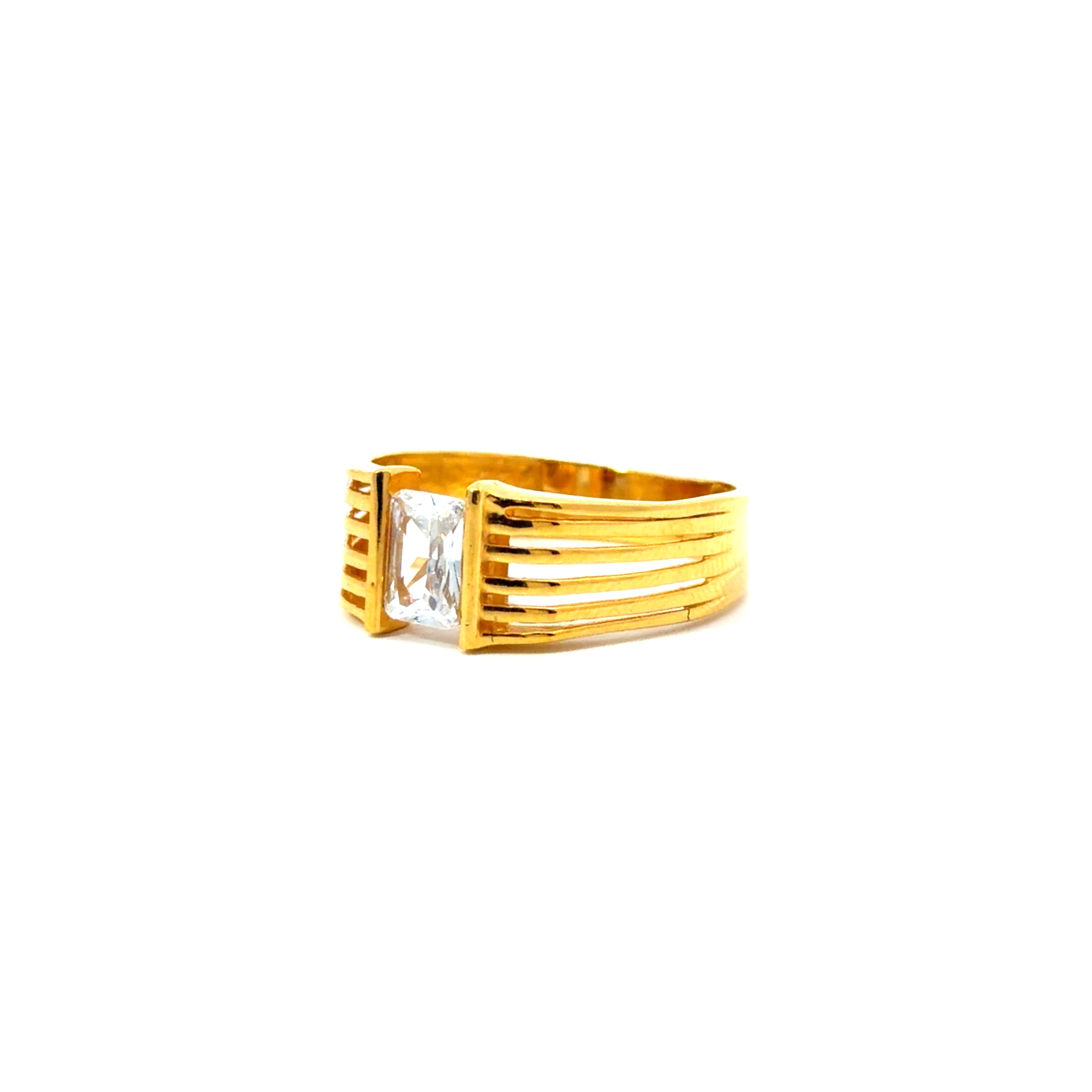 22KT Gold Ring with Cubic Zirconia