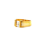 22KT Gold Ring with Cubic Zirconia