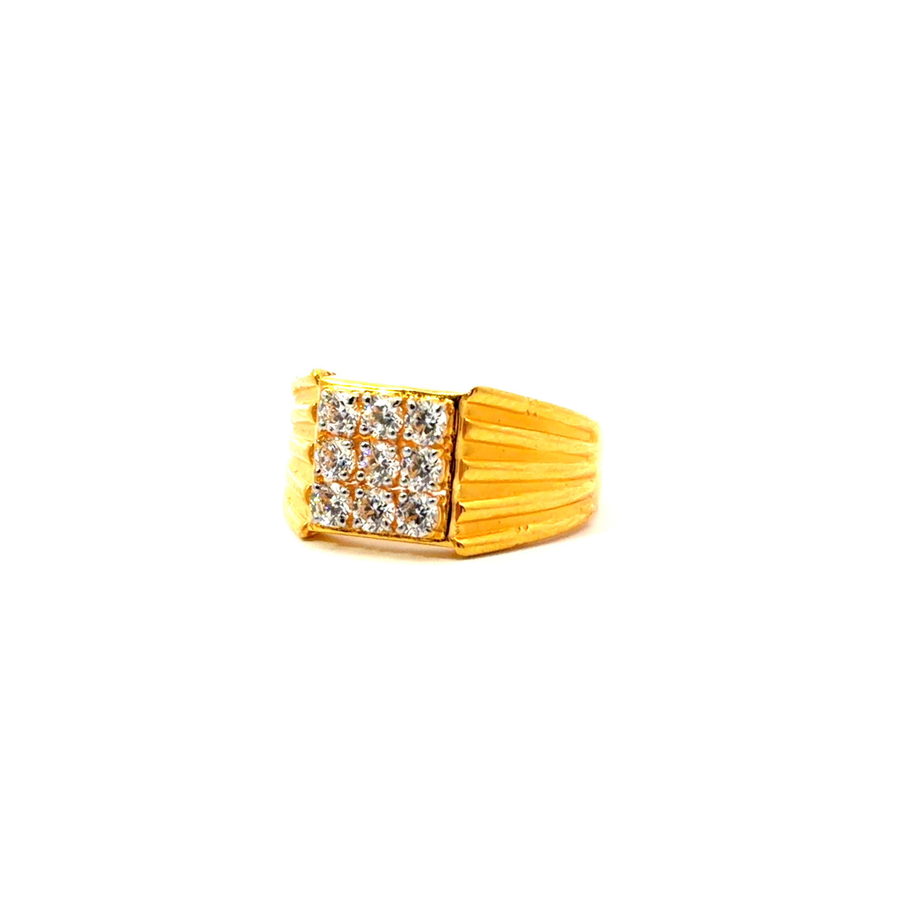 22KT Gold Ring with Cubic Zirconia