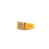 22KT Gold Ring with Cubic Zirconia
