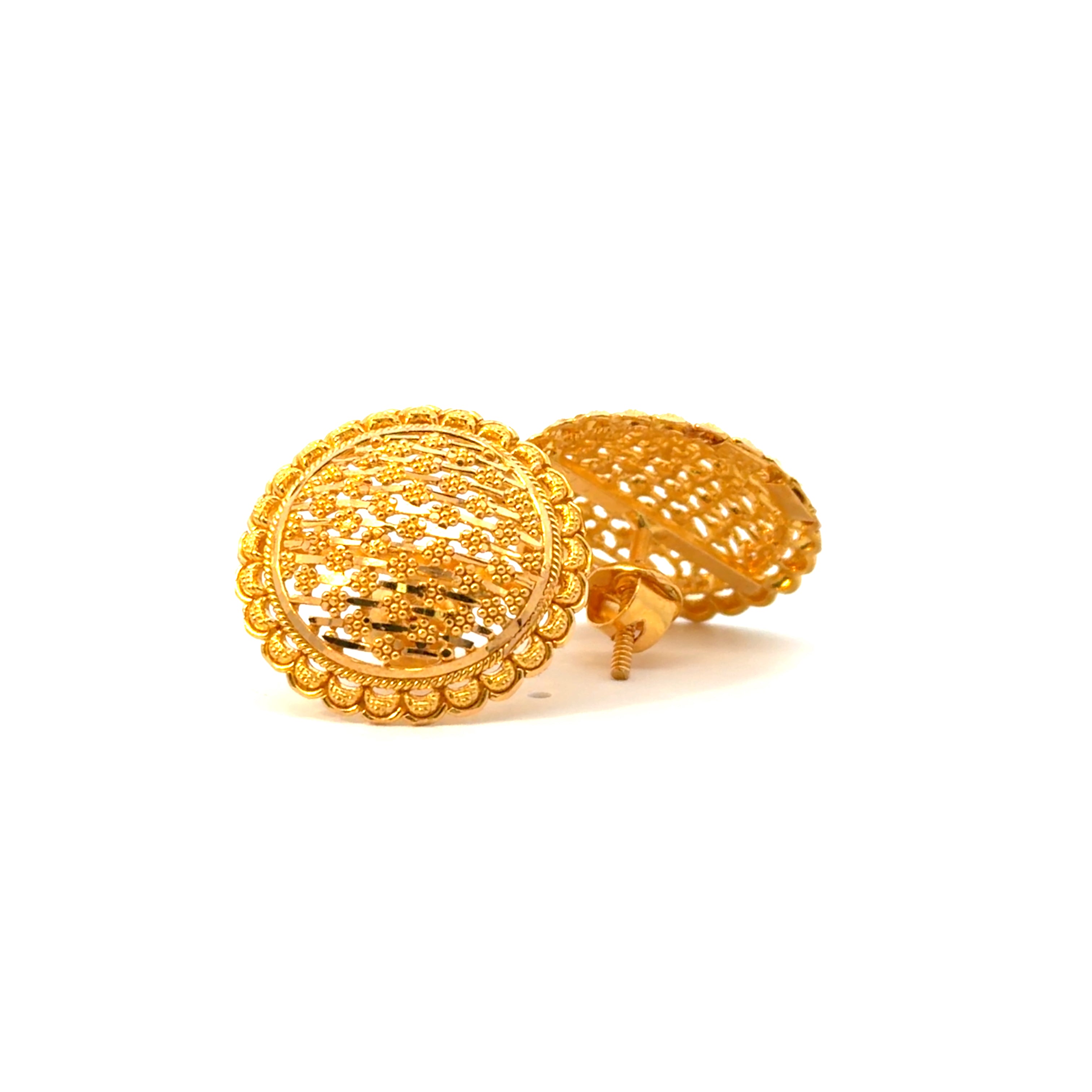 22KT Gold Traditional Studs