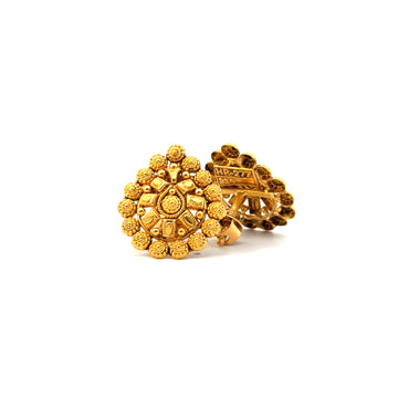 22KT Antique Gold Traditional Studs
