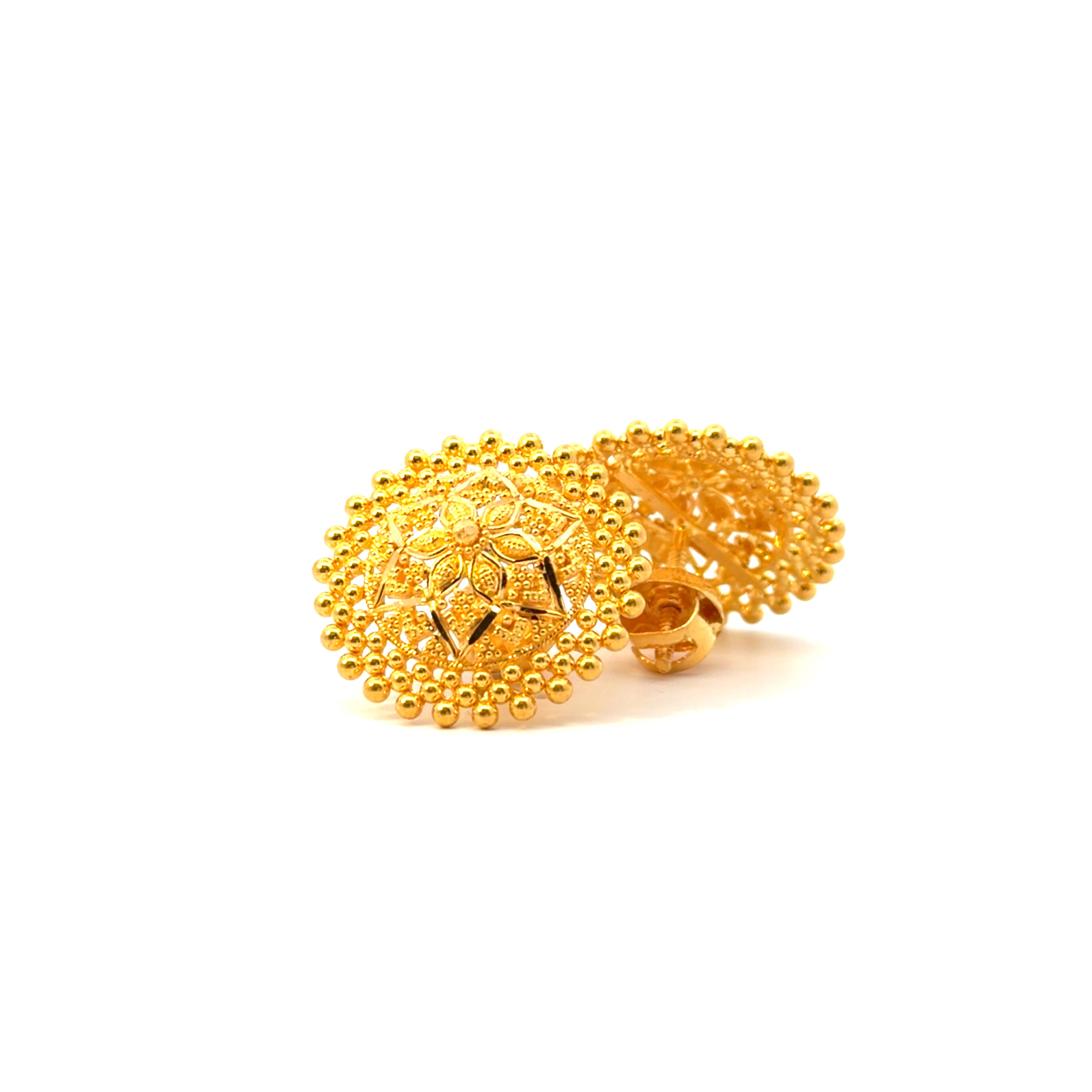 22KT Gold Traditional Studs