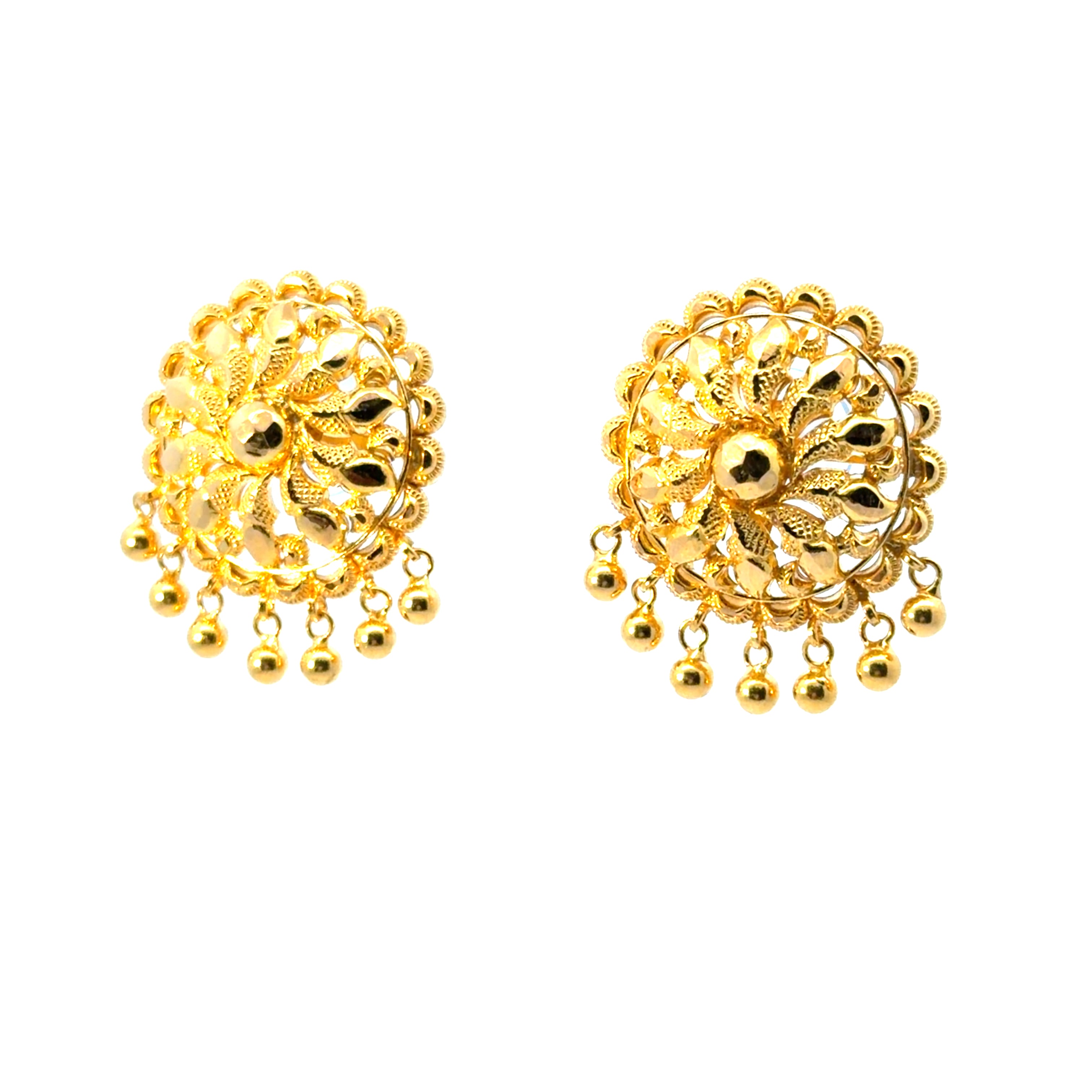 22KT Gold Traditional Statement Studs