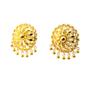 22KT Gold Traditional Statement Studs