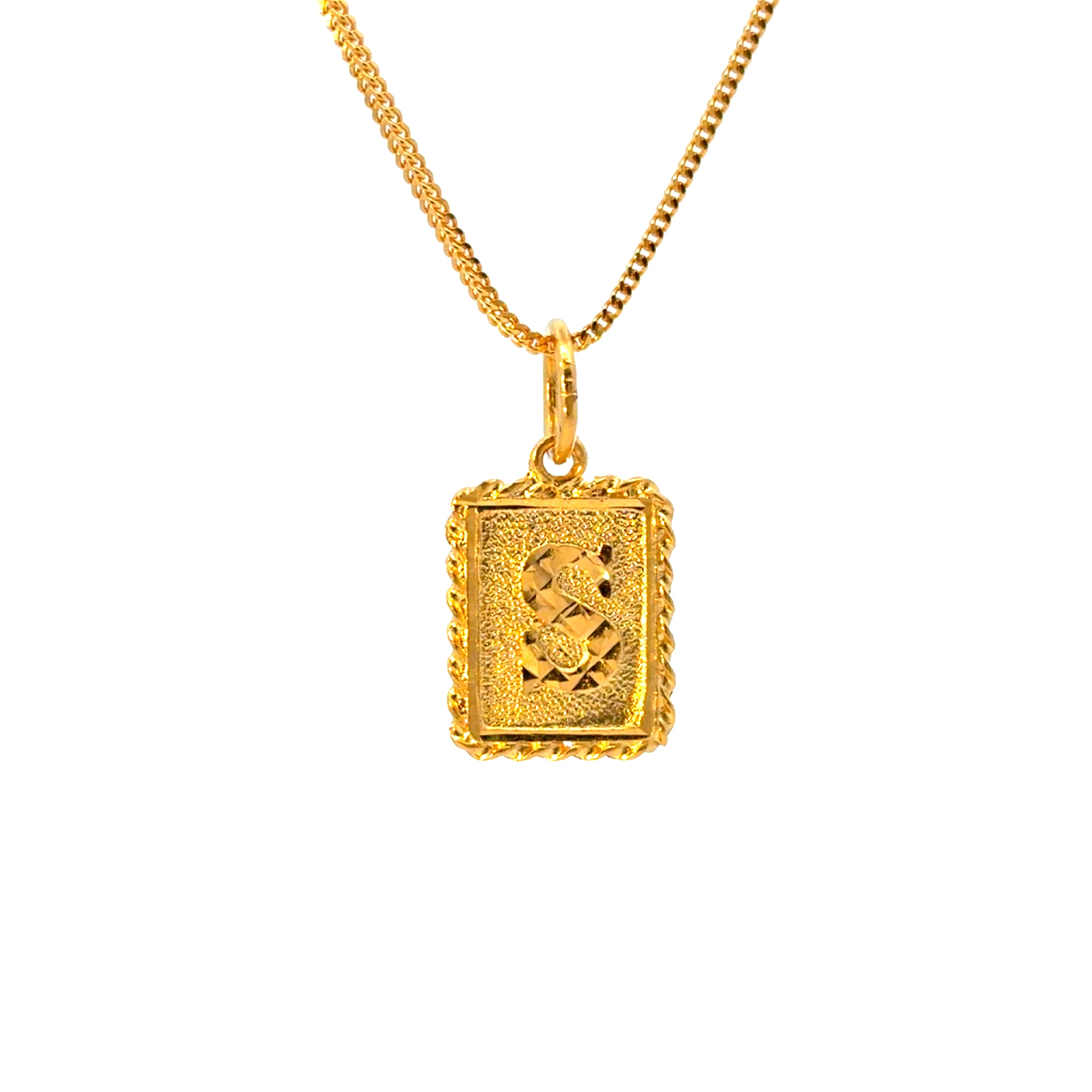 22KT Gold Pendant (other letters available)