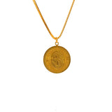 22KT Gold "Lakshmi Mata" Pendant (double sided)(small size)