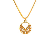 22KT Gold Pendant with Cubic Zirconia