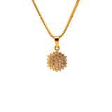 22KT Gold Pendant and Cubic Zirconia
