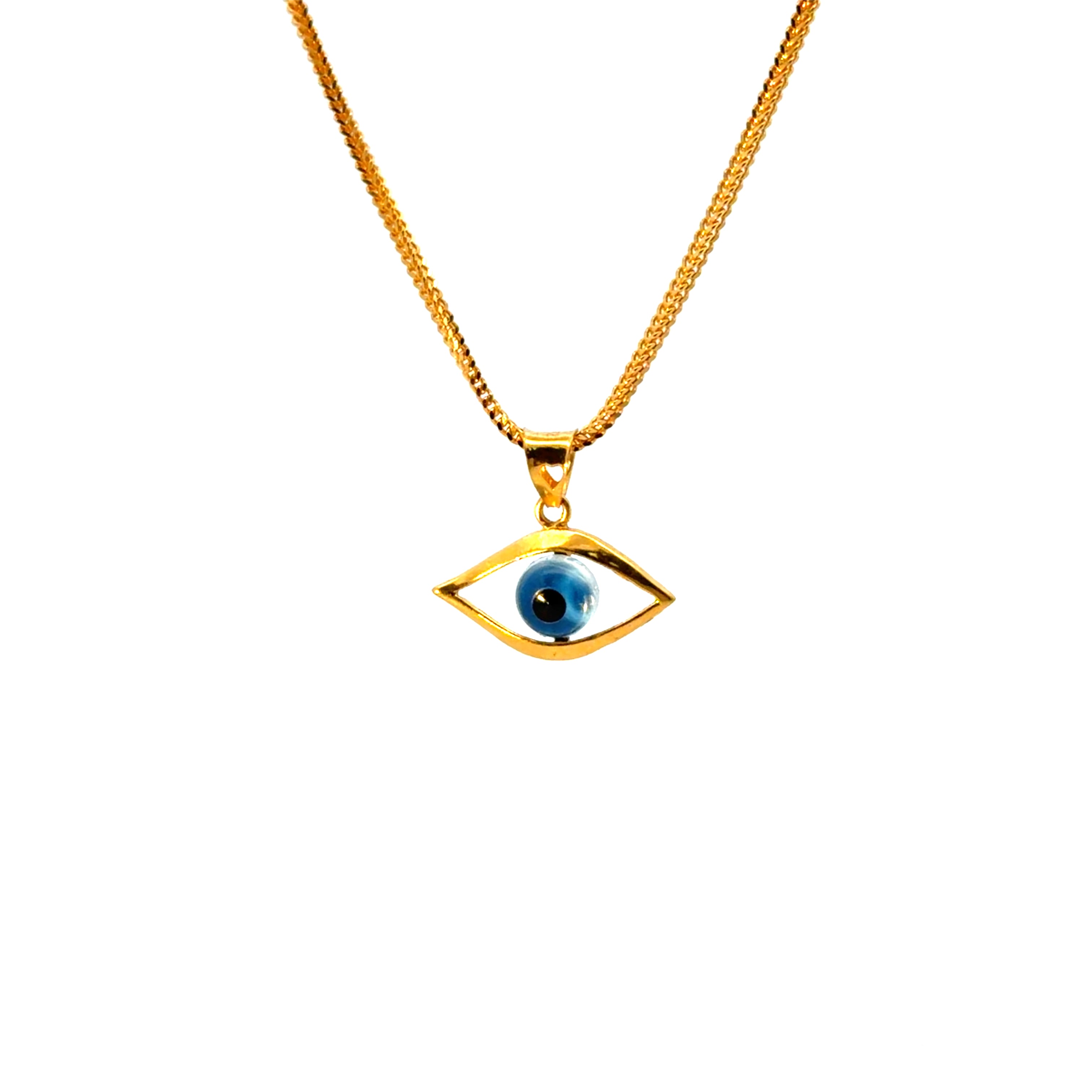 22KT Gold Evil Eye Pendant (multiple designs)