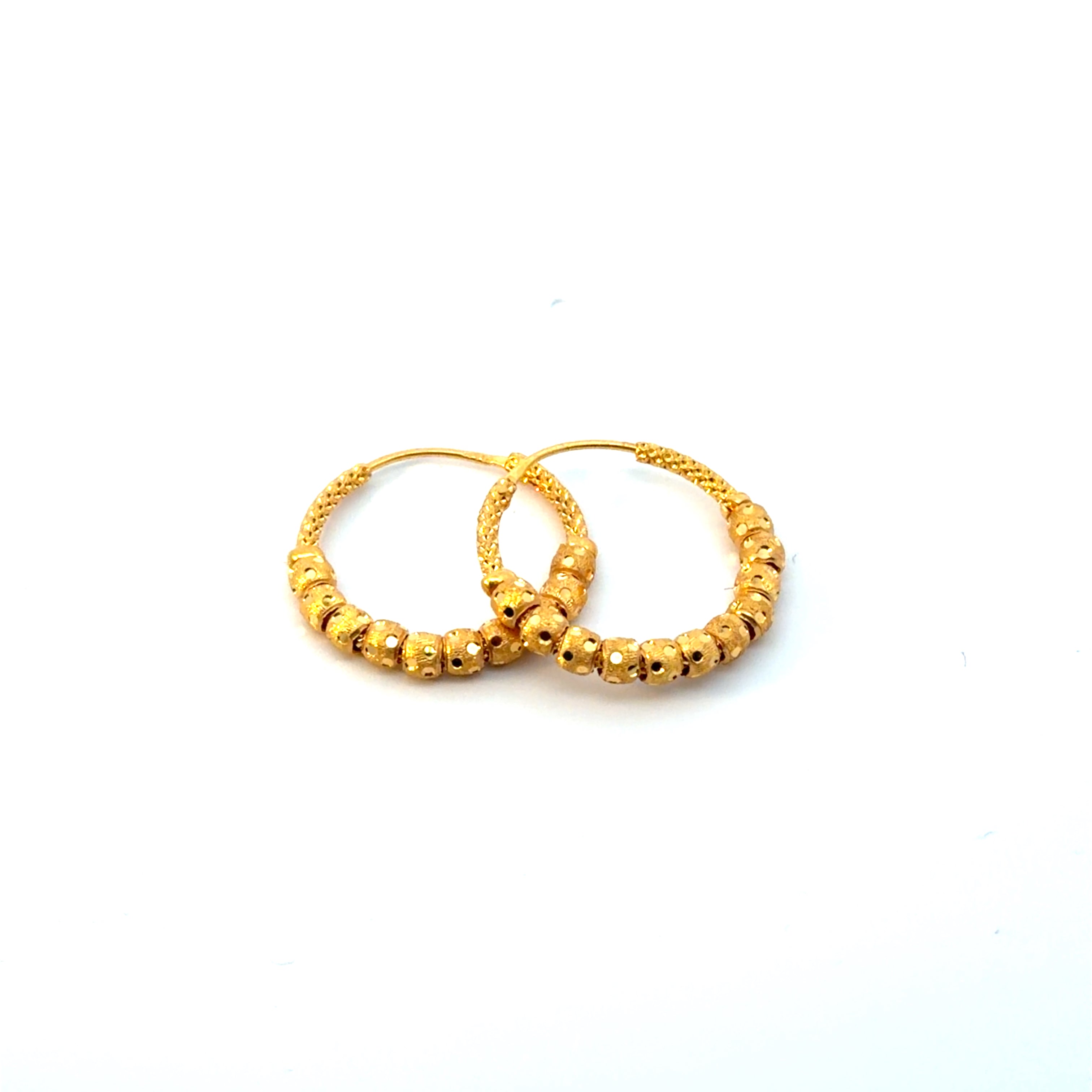 22KT Gold Hoops