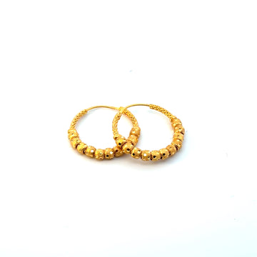22KT Gold Hoops
