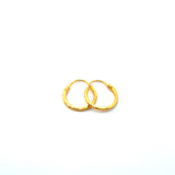 22KT Gold Hoops (medium size)