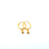 22KT Gold Hoops (medium size)