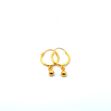 22KT Gold Hoops (medium size)